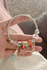 Y2K Bead Titanium Steel Bling Bracelet