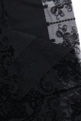 Dark Style Halter Bag Hip Maxi Dress