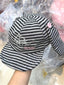 Vintage Stripe Long Ear Bunny Baseball Hat
