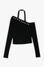 Street Punk Asymmetric Neck Halter Top