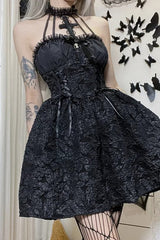 Halloween Gothic Spaghetti Strap Dress