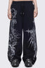 Ornate Cross Wide Leg Pants
