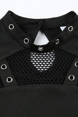 Gothic Hollow Out Mesh T-Shirt