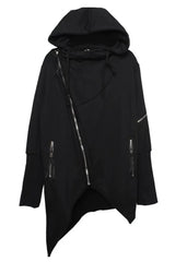 Vintage Gothic Hooded Asymmetric Coat