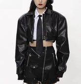 Black Cropped Jacket