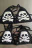 Punk Knit Cross Tie Backless Swimwear