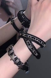 Punk Double Layer Chain Bracelet