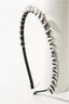 Silver Metal Rivet Pointed Headband Hair Accs