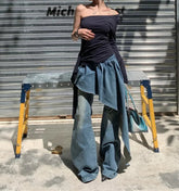 Y2K Gothic Skirt Baggy Harajuku Pant