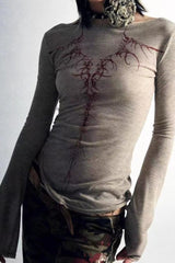 Y2K Graphic Slim T-Shirt