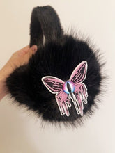 Dark Y2K Punk Butterfly Fuzzy Earmuff