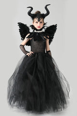 Evil Queen Gown Kid Halloween Costume