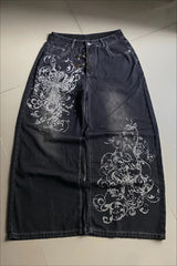 Unique Pattern Casual Loose Pants