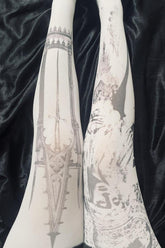 Y2K Kawaii Printed Thigh High Socks