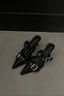 Multi-Buckle Slingback Kitten Heels