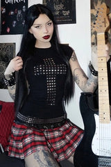 Gothic Punk Metallic T-Shirt