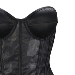 Breathable Mesh Lace-Up Corset