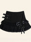 Y2K White Lace High Waist Mini Skirt