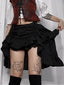 Gothic Style Irregular Midi Skirt