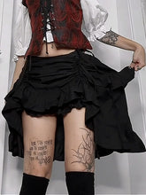 Gothic Style Irregular Midi Skirt