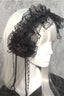 Lolita Gothic Lace Rose Hair Accs
