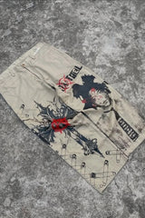 Hip Hop Vintage Streetwear Wide Leg Pants