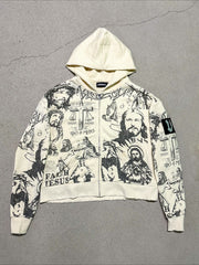 Tattoo Print Urban Streetwear Hoodie