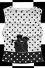Y2K Vintage B&W Polka Dot Tank Top