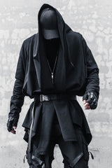 Punk Gothic Irregular Techwear Trench Coat