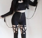 Hollow Out Gothic Pant