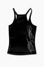 Y2K Script Letter Print Tank Top