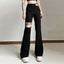 Black Utility Belt Cargo Pants