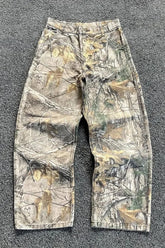 Camouflage Tree Washed Distressed Pants