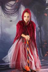 Witch Tulle Gown Kid Halloween Costume