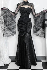 Halloween Pleated Gothic Skirt