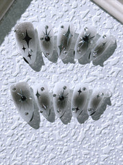 Aesthetic Cold Dark Press On Nails