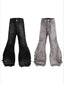 Cyber Punk Irregular Patchwork Curved Pants