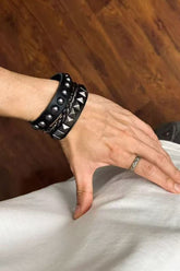 Dark Vintage Punk Rivet Bracelet