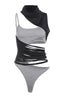 Sexy Lingerie Style Asymmetrical Mesh Top