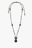 Ancient Egypt Eye Symbol Kitty Charm Necklace