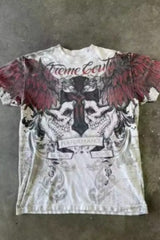 3D Print Y2K Gothic Men's T-shirt