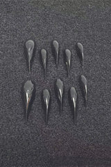 Solid Black Cat Paw Press-On Nails