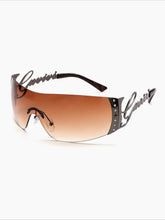 Metal Rhinestone Y2K Glasses