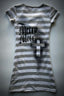 Y2K Dark Stripe Print Short Sleeve T-Shirt