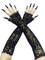 Skull Cross Breathable Mesh Gothic Punk Gloves