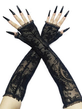 Skull Cross Breathable Mesh Gothic Punk Gloves