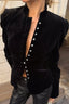 Stand Collar Decorative Button Coats