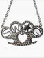 Y2K Rhinestone Knuckle Duster Necklace