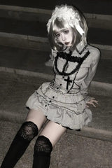 Dark Gothic Striped Slim Mini Dress