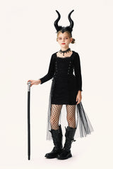 Dark Witch Dress Kid Halloween Costume